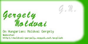 gergely moldvai business card